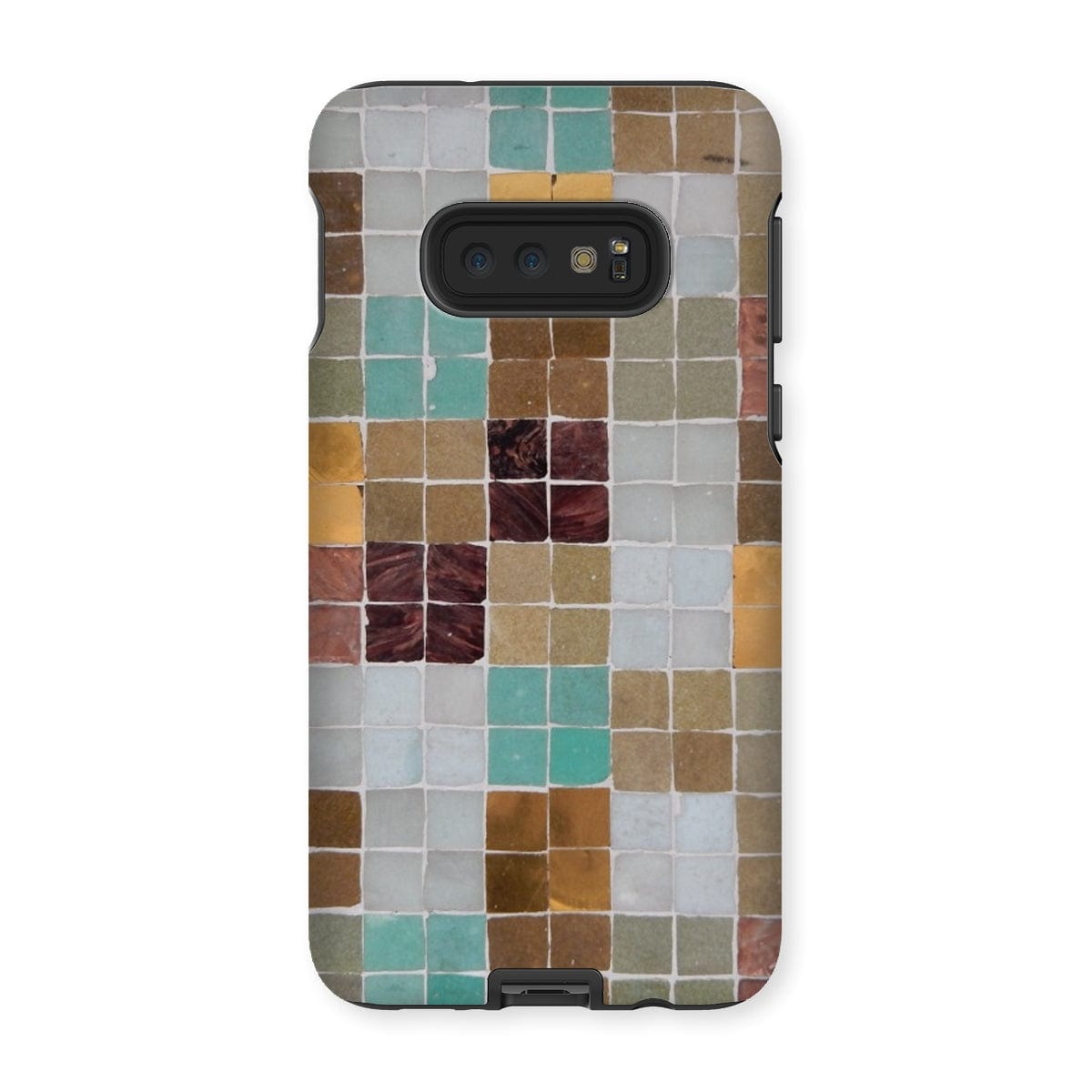 Casezest Mobile Phone Case for Samsung Galaxy S10E / Gloss Soft Mosaic Tile Design