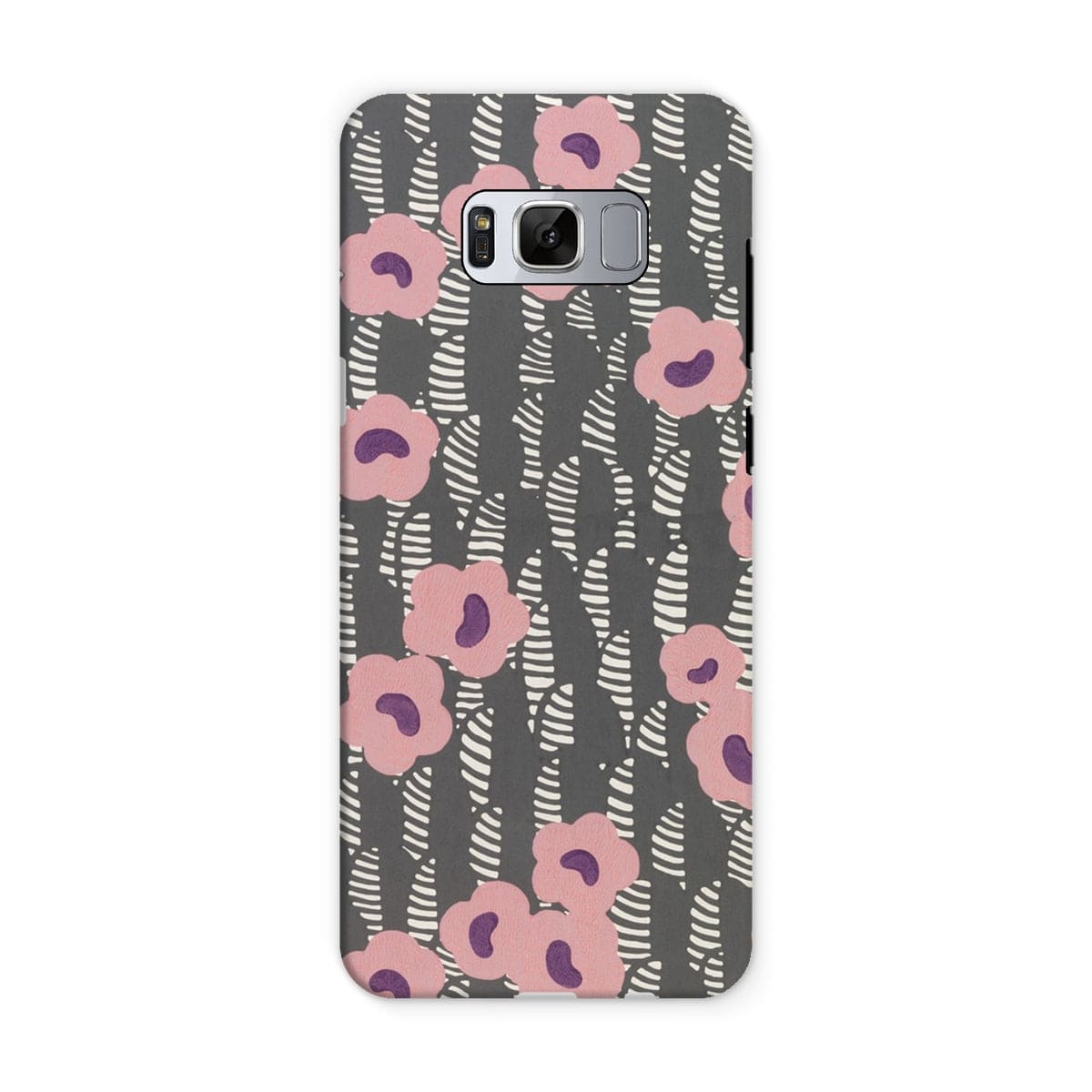 Casezest Mobile Phone Case for Samsung Galaxy S8 / Gloss Crevel Flower Sidewall Design