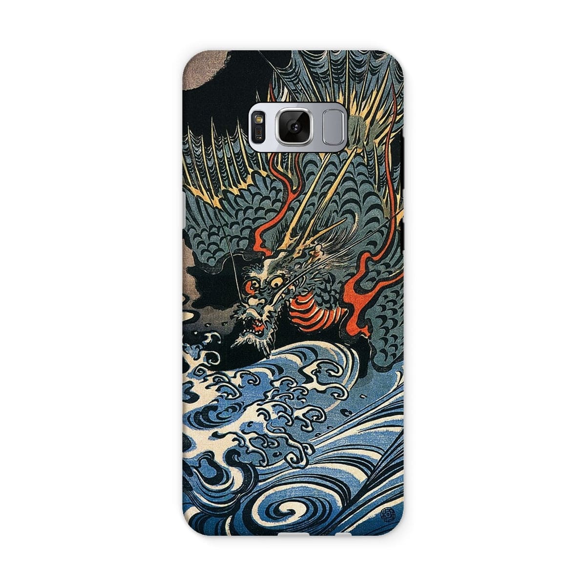 Casezest Mobile Phone Case for Samsung Galaxy S8 / Gloss Dragon Over Waves Design