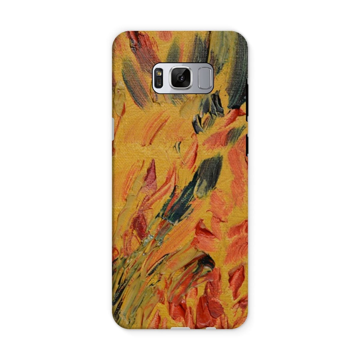 Casezest Mobile Phone Case for Samsung Galaxy S8 / Gloss Gold Brush Texture Design