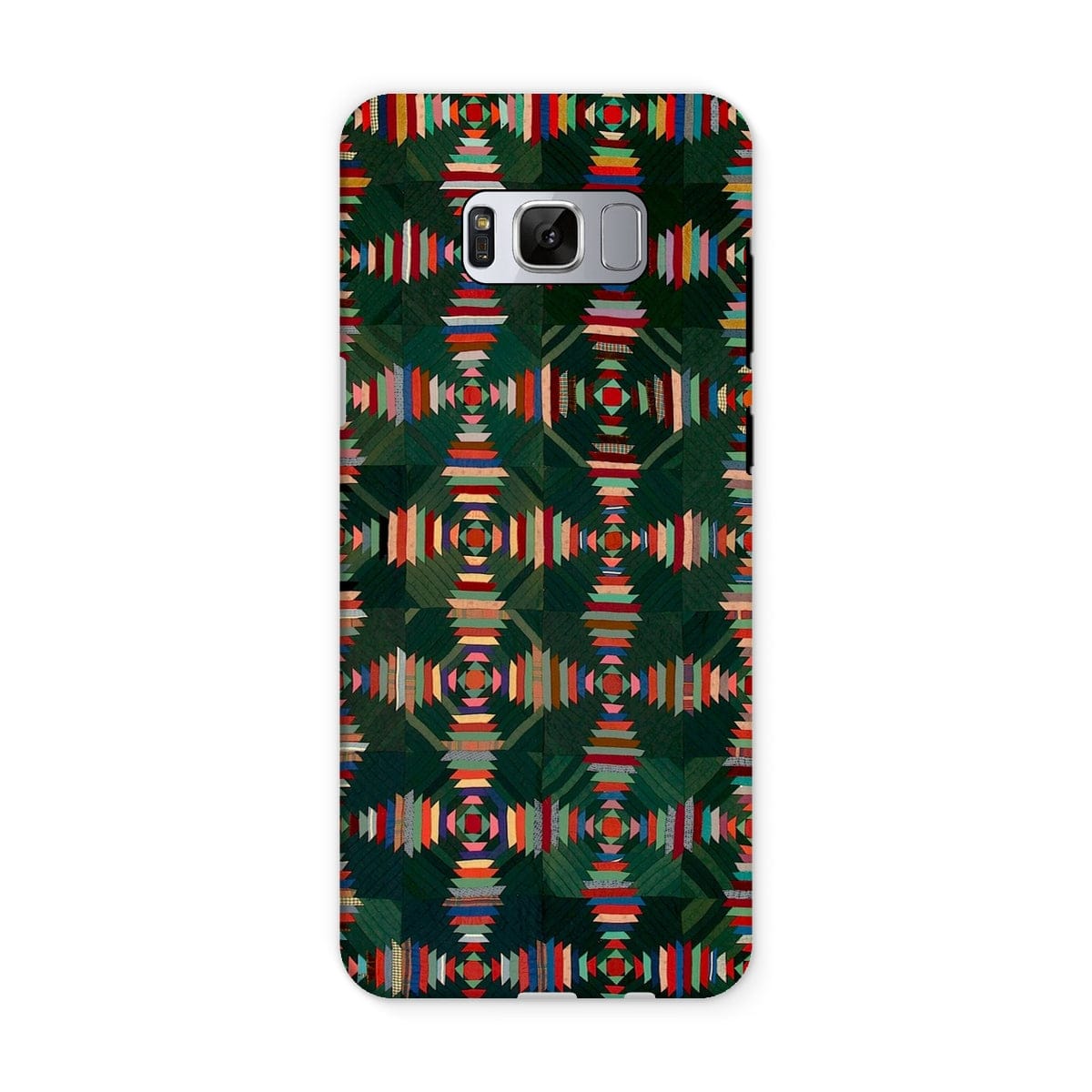 Casezest Mobile Phone Case for Samsung Galaxy S8 / Gloss Green Woven Quilt Design