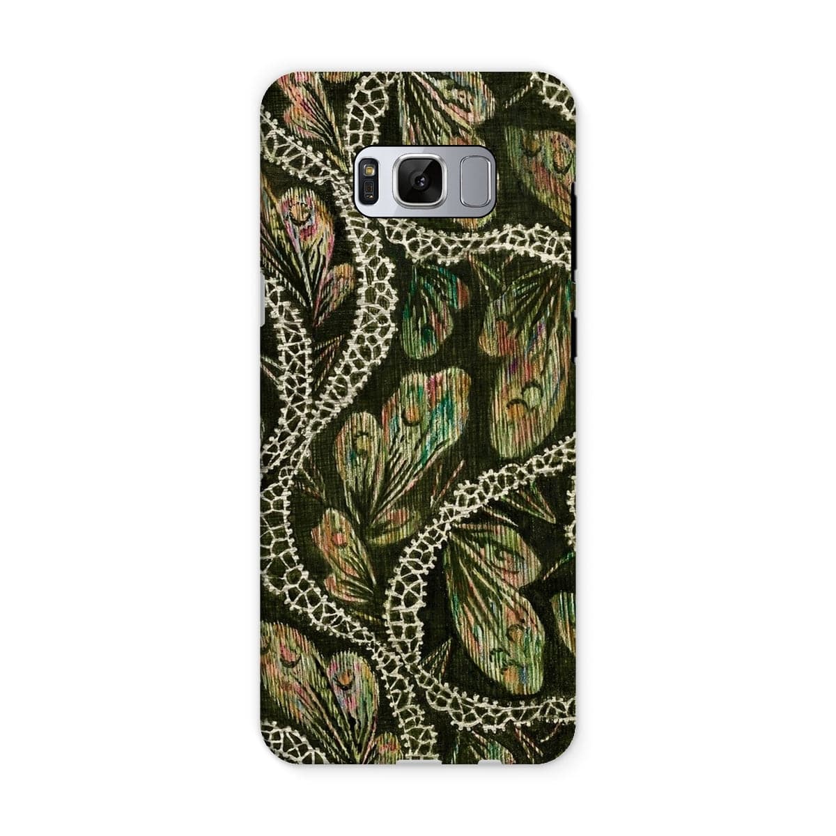 Casezest Mobile Phone Case for Samsung Galaxy S8 / Gloss Isabelle Green Silk Design