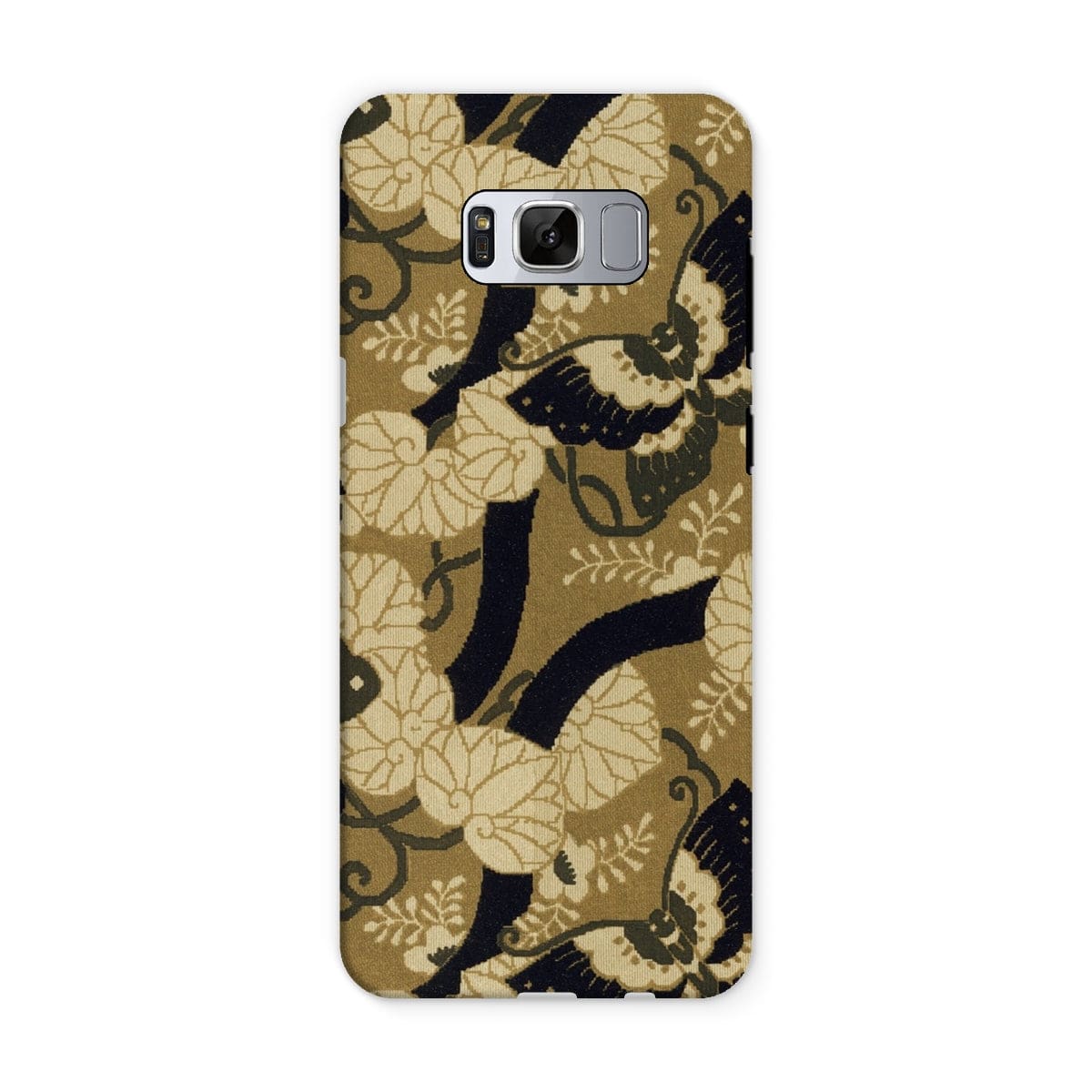 Casezest Mobile Phone Case for Samsung Galaxy S8 / Gloss Japanese Butterfly Textile Design