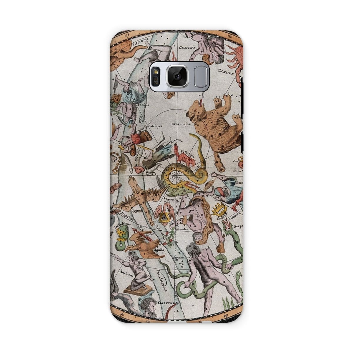 Casezest Mobile Phone Case for Samsung Galaxy S8 / Gloss Old Constellation Map Design