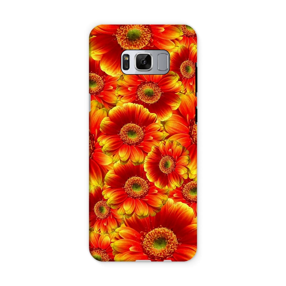 Casezest Mobile Phone Case for Samsung Galaxy S8 / Gloss Orange Gerbera Design