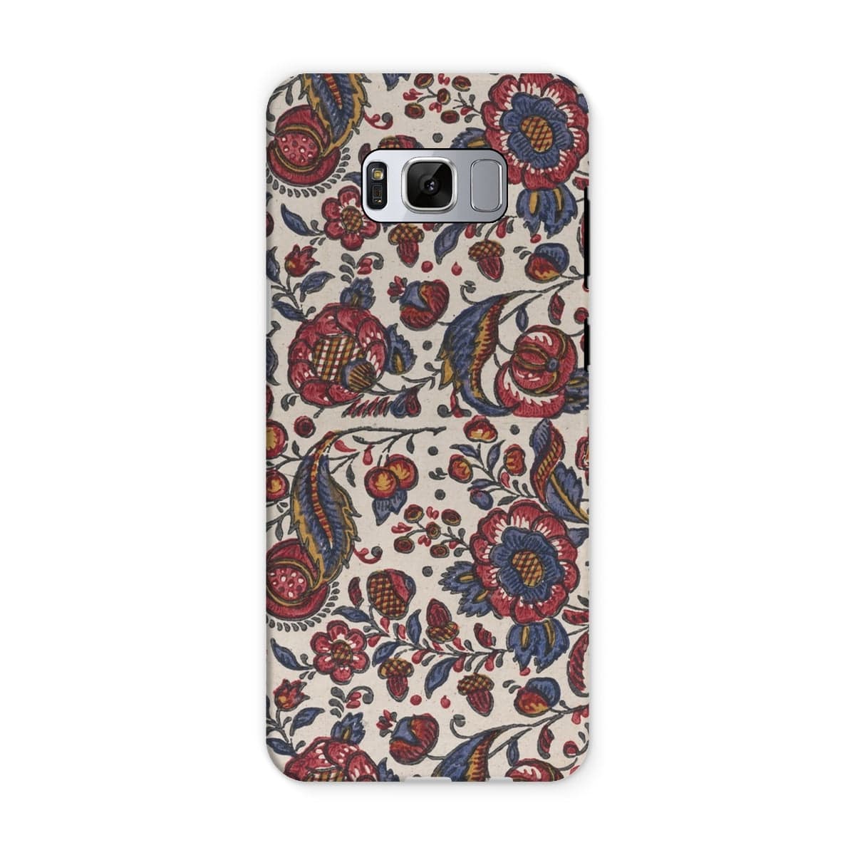 Casezest Mobile Phone Case for Samsung Galaxy S8 / Gloss Red Blue and Yellow Flowers Design