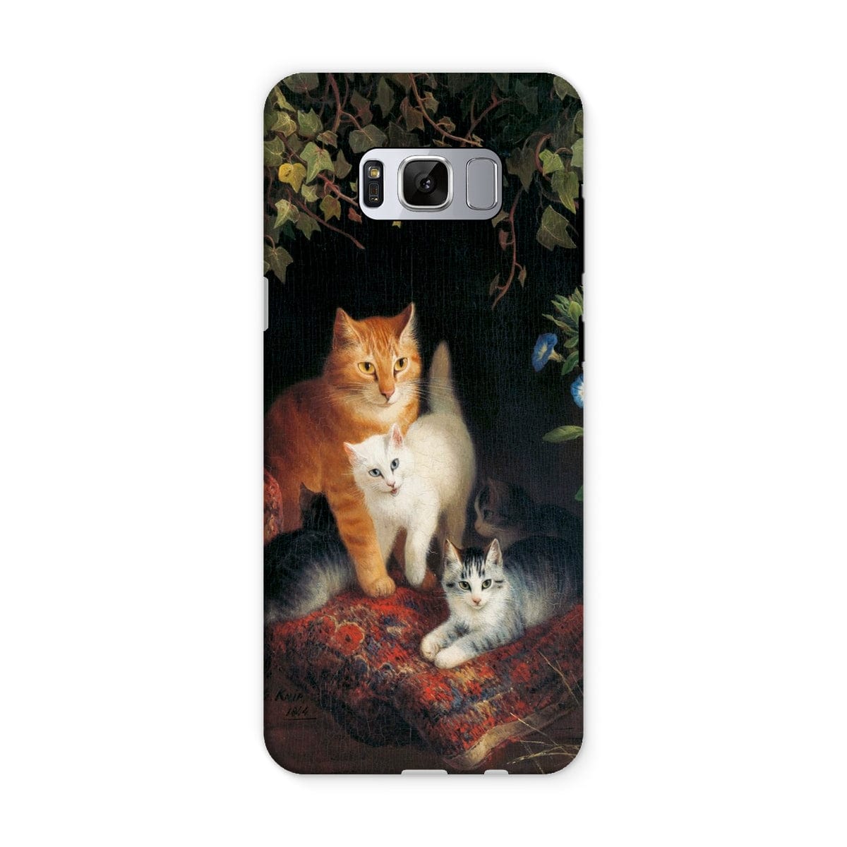 Casezest Mobile Phone Case for Samsung Galaxy S8 / Gloss Ronner Cat with Kittens Design