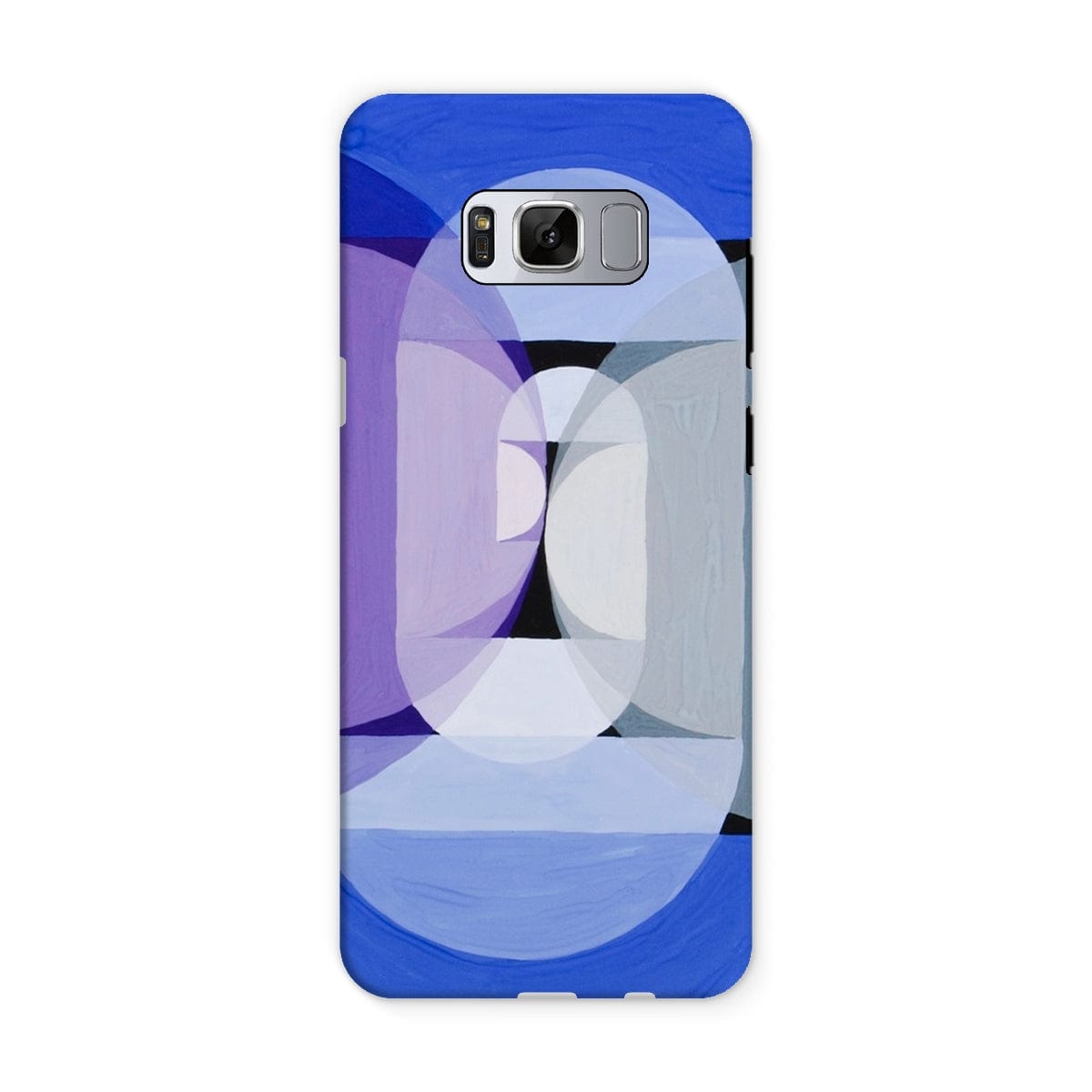 Casezest Mobile Phone Case for Samsung Galaxy S8 / Gloss Schillinger Blue Gray Violet Wheel Design