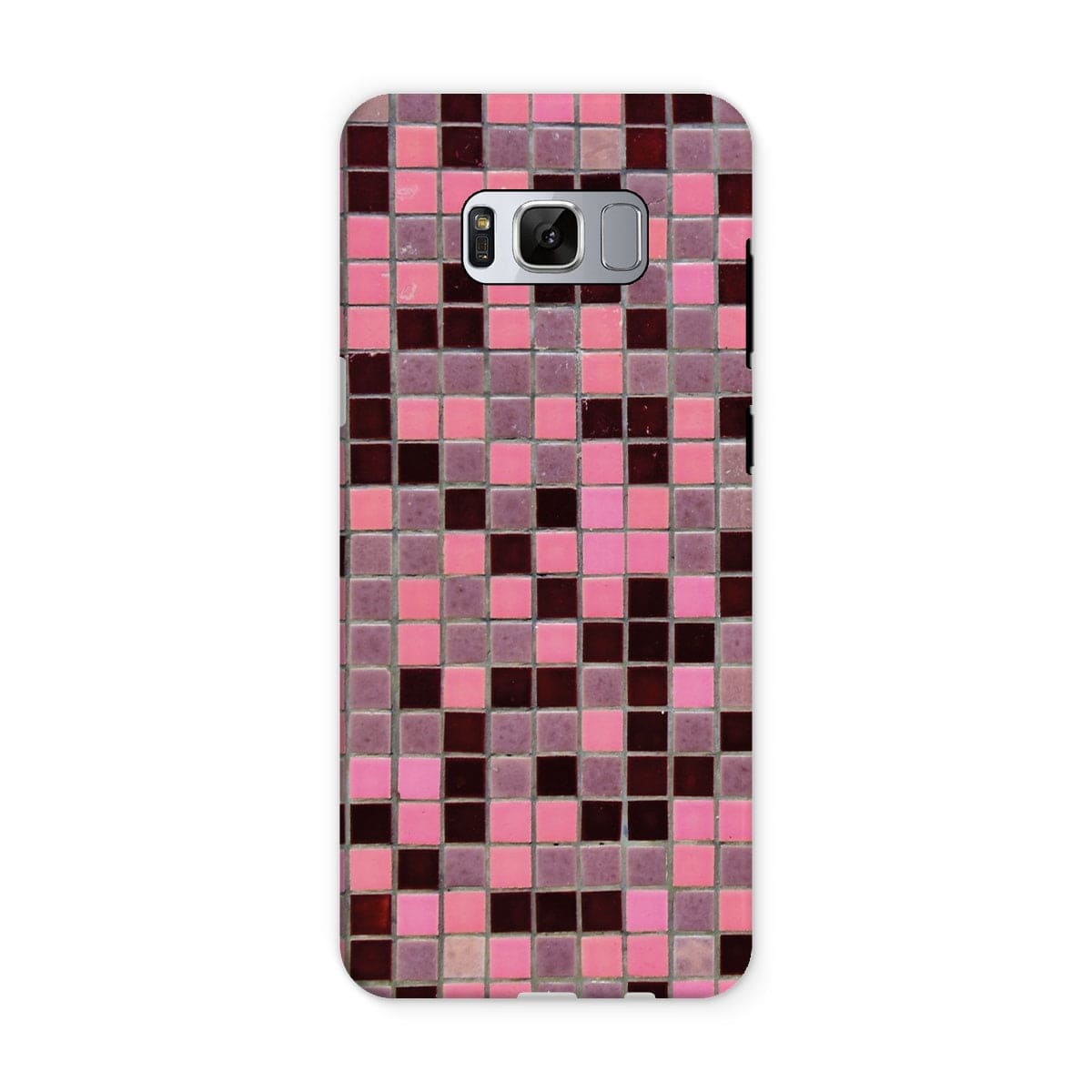 Casezest Mobile Phone Case for Samsung Galaxy S8 / Gloss Small Old Pink Tile Design