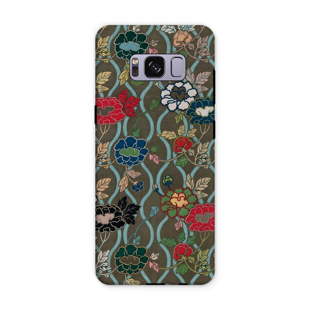 Casezest Mobile Phone Case for Samsung Galaxy S8 Plus / Gloss Audsley Japanese Flower Wall Design