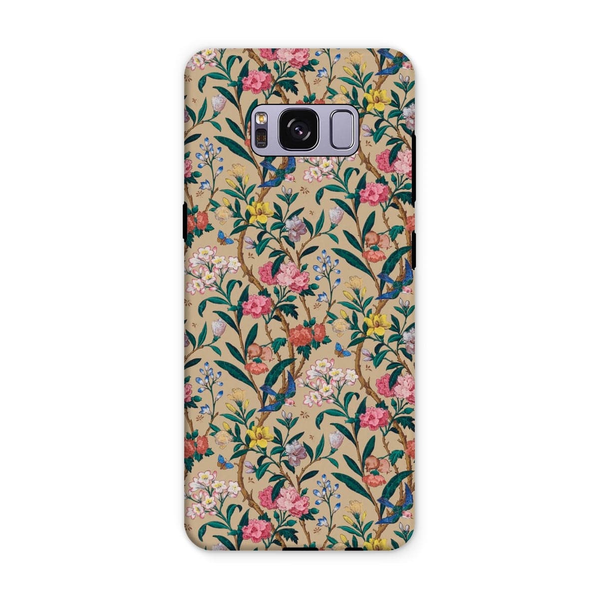 Casezest Mobile Phone Case for Samsung Galaxy S8 Plus / Gloss Birds and Butterflies Floral Design