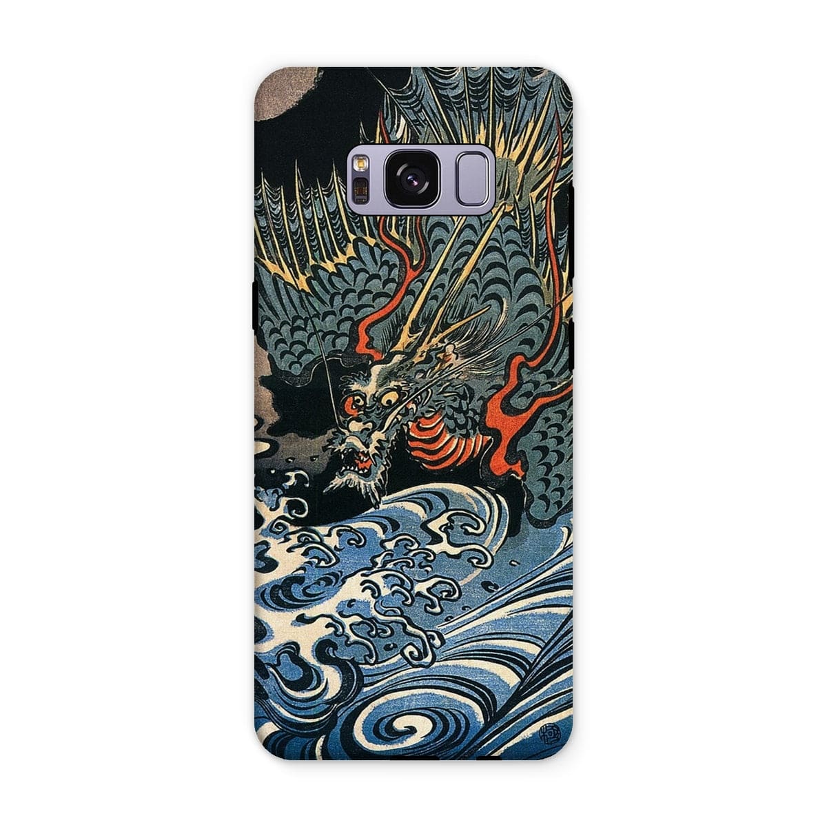 Casezest Mobile Phone Case for Samsung Galaxy S8 Plus / Gloss Dragon Over Waves Design