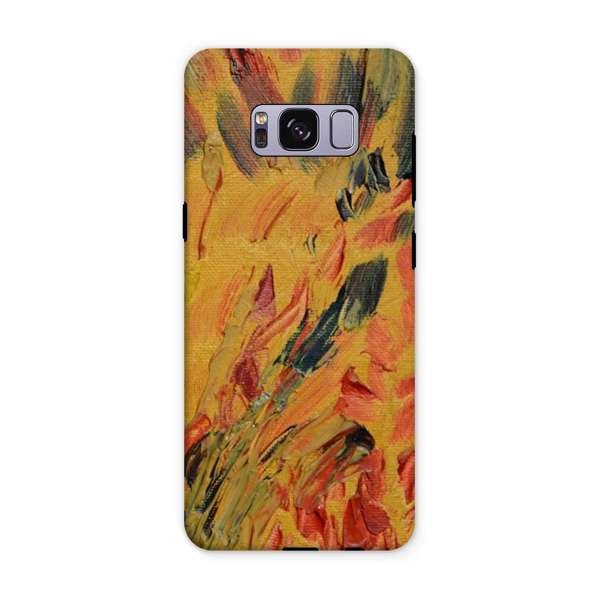 Casezest Mobile Phone Case for Samsung Galaxy S8 Plus / Gloss Gold Brush Texture Design