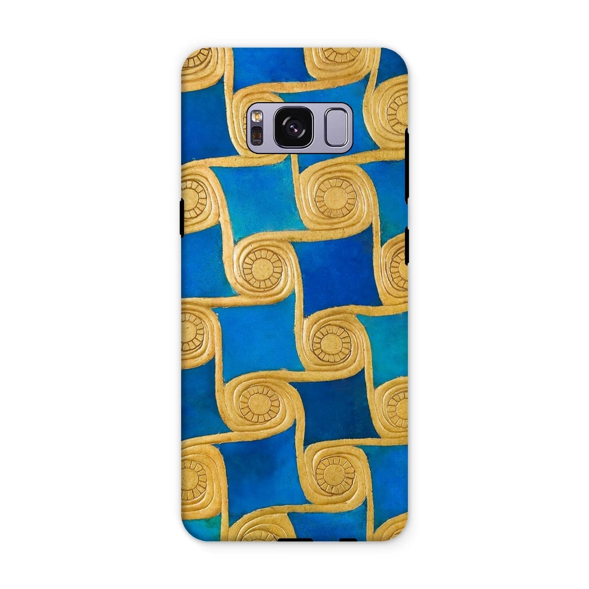 Casezest Mobile Phone Case for Samsung Galaxy S8 Plus / Gloss Gold Swirls Design