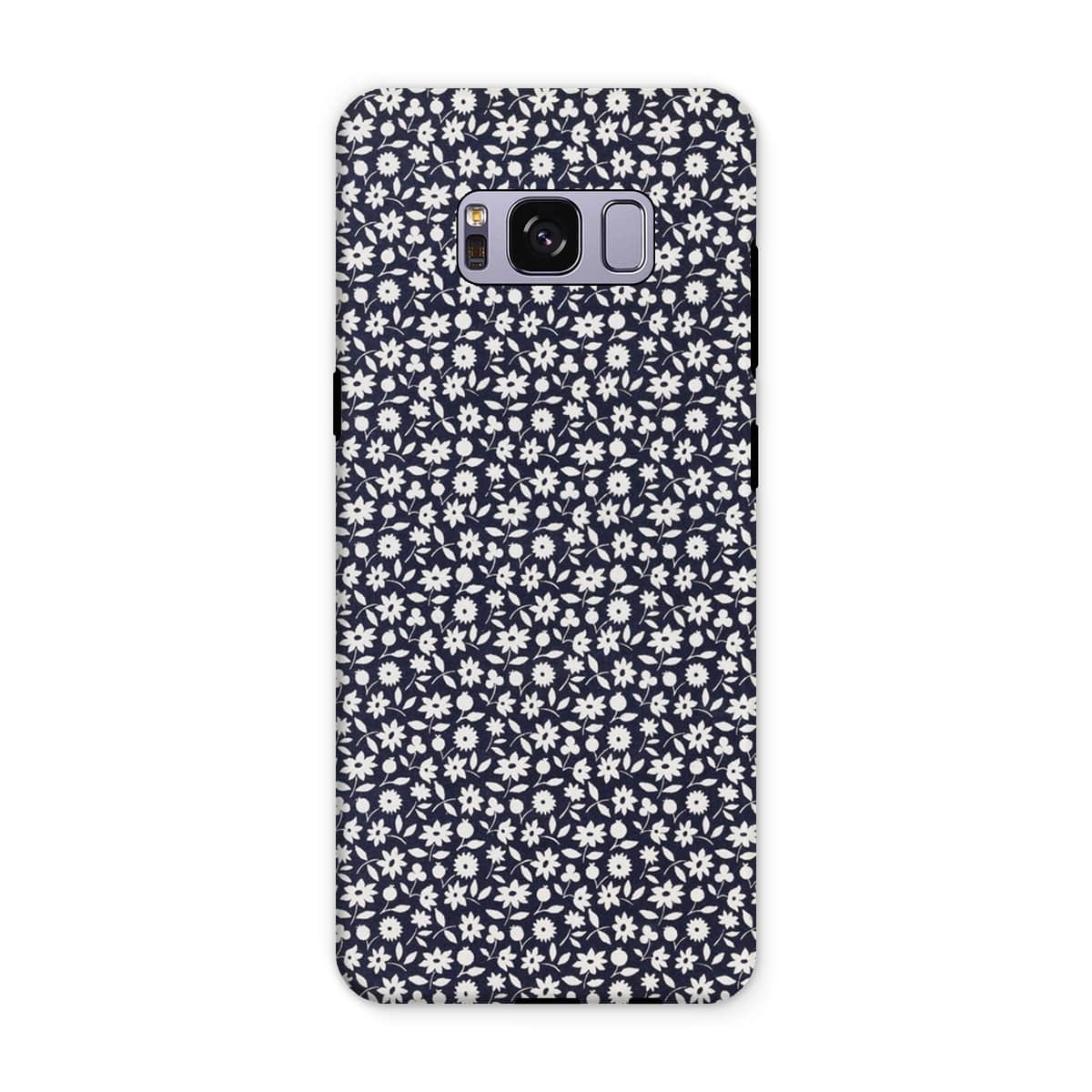 Casezest Mobile Phone Case for Samsung Galaxy S8 Plus / Gloss Goy White Flowers Design