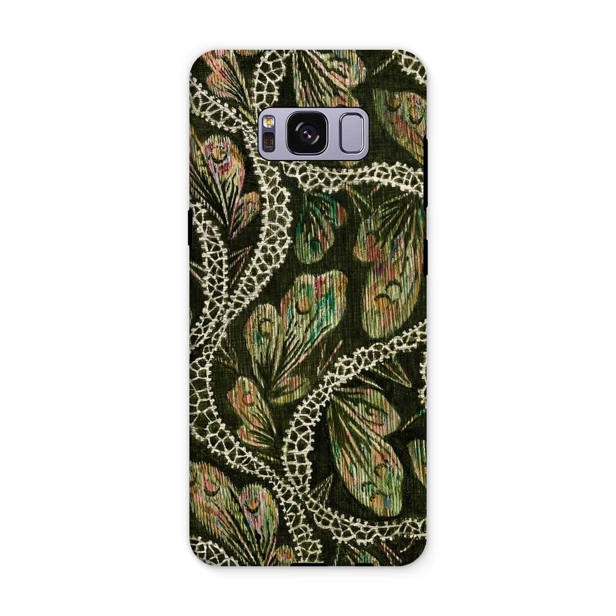 Casezest Mobile Phone Case for Samsung Galaxy S8 Plus / Gloss Isabelle Green Silk Design