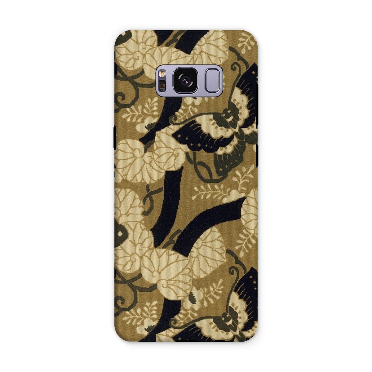 Casezest Mobile Phone Case for Samsung Galaxy S8 Plus / Gloss Japanese Butterfly Textile Design