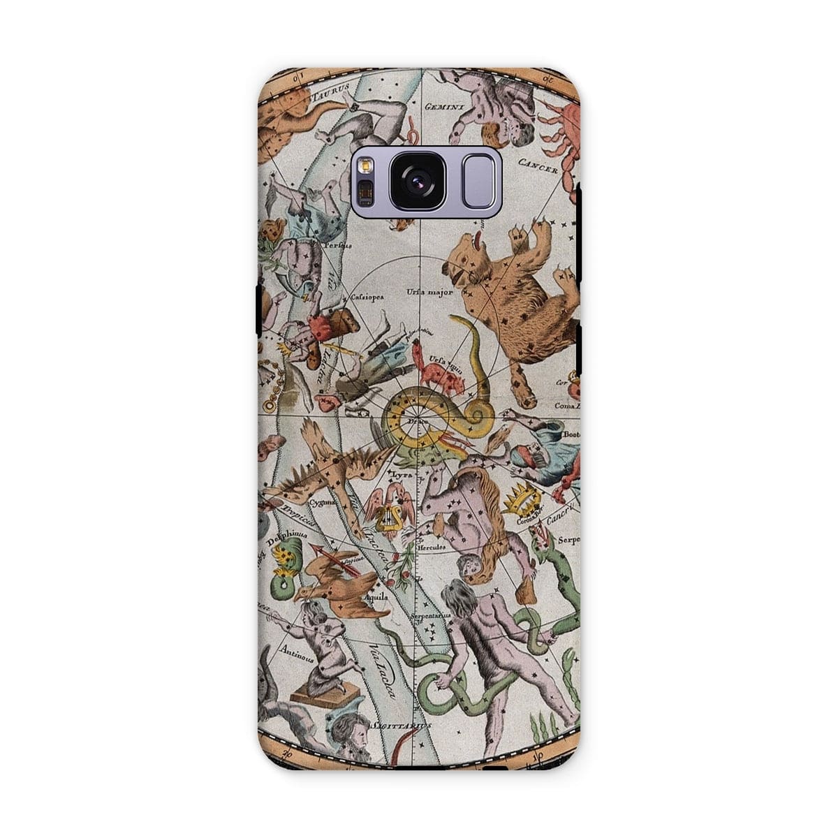 Casezest Mobile Phone Case for Samsung Galaxy S8 Plus / Gloss Old Constellation Map Design