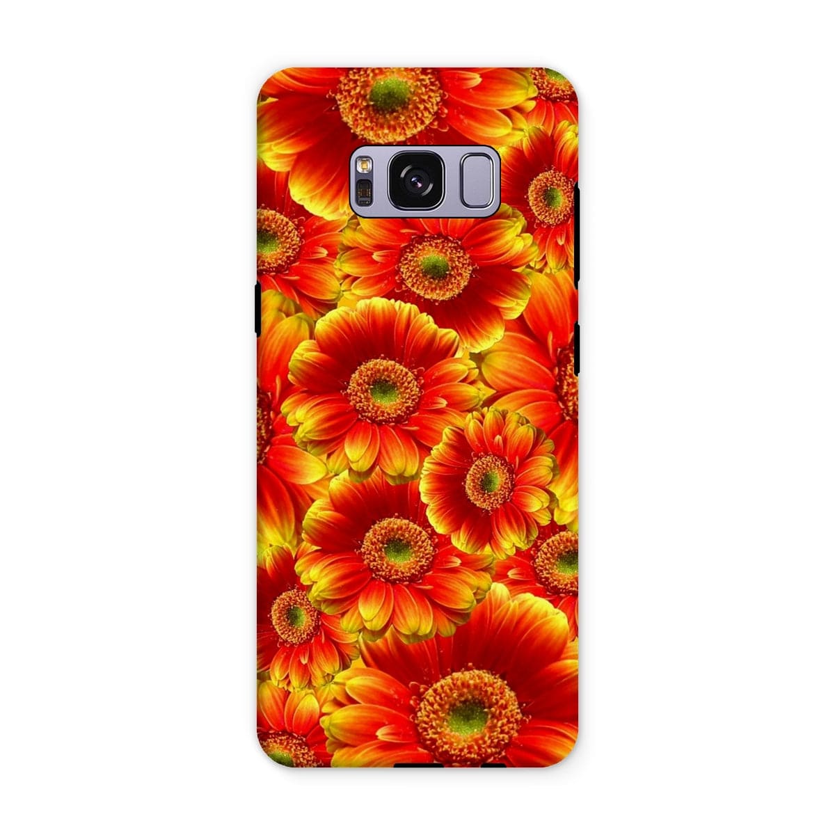 Casezest Mobile Phone Case for Samsung Galaxy S8 Plus / Gloss Orange Gerbera Design