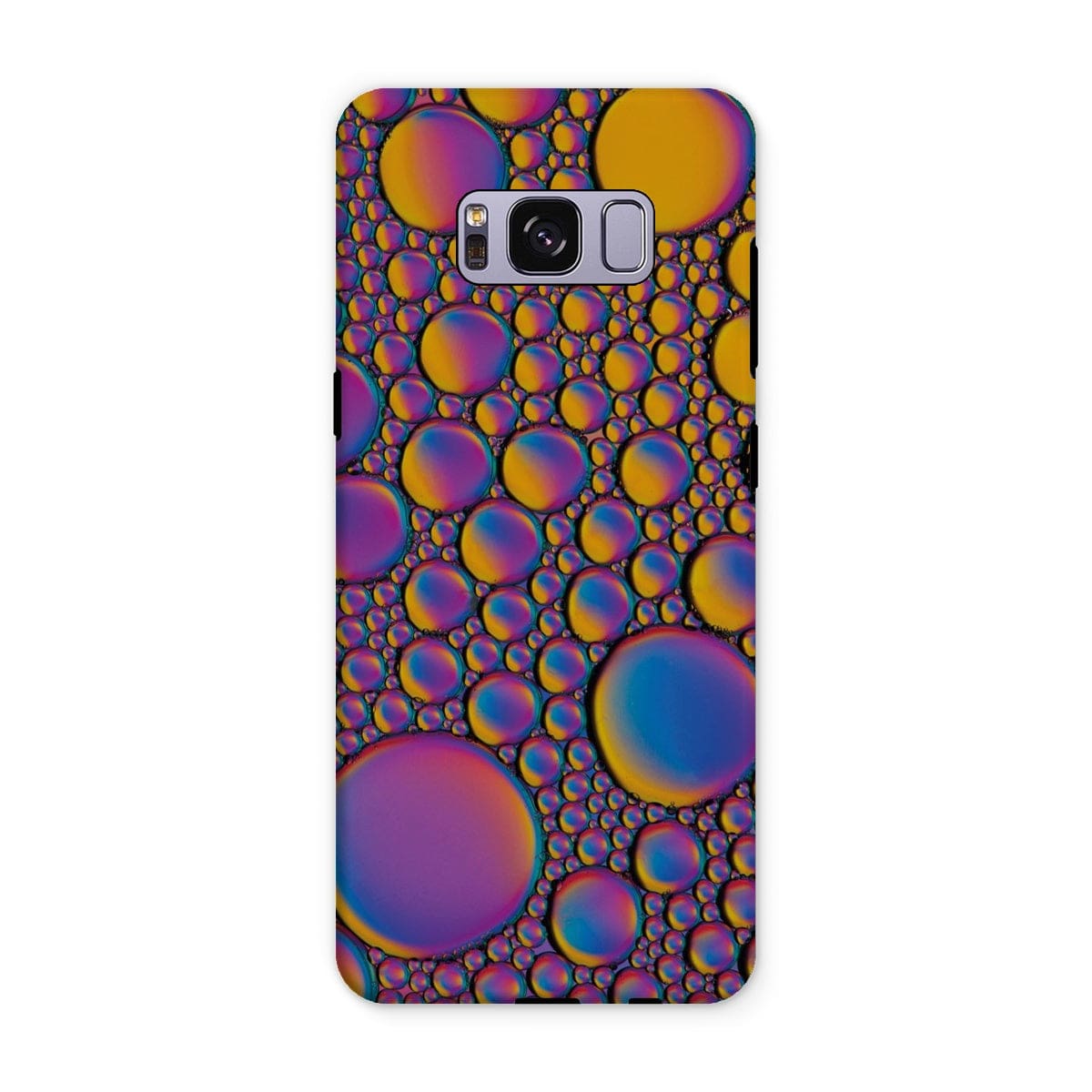 Casezest Mobile Phone Case for Samsung Galaxy S8 Plus / Gloss Purple Gold Bubble Design