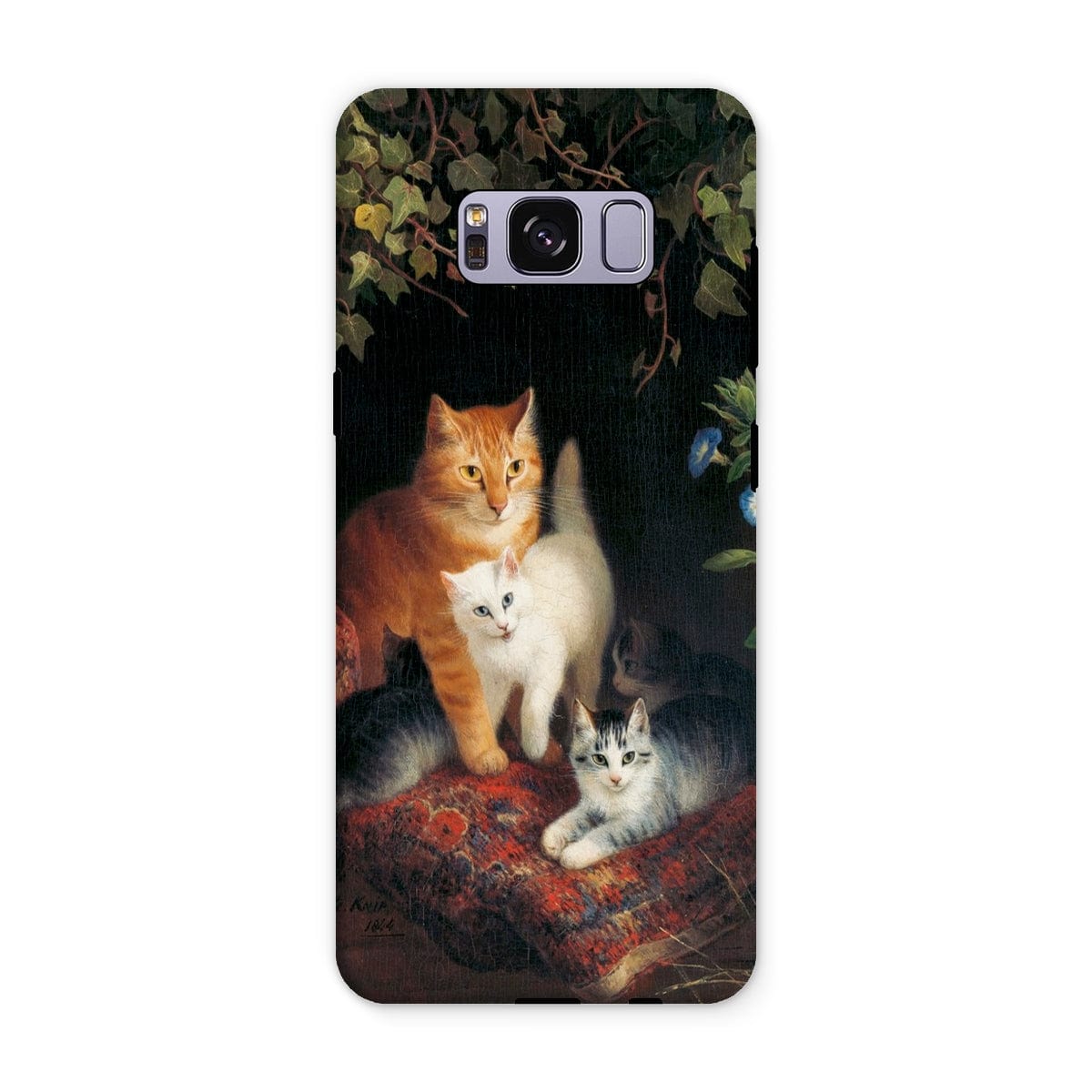 Casezest Mobile Phone Case for Samsung Galaxy S8 Plus / Gloss Ronner Cat with Kittens Design