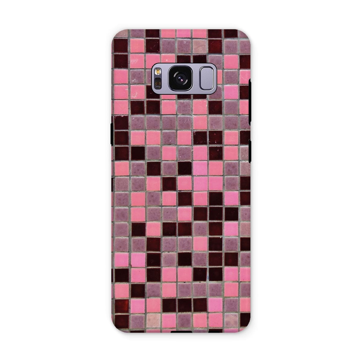 Casezest Mobile Phone Case for Samsung Galaxy S8 Plus / Gloss Small Old Pink Tile Design