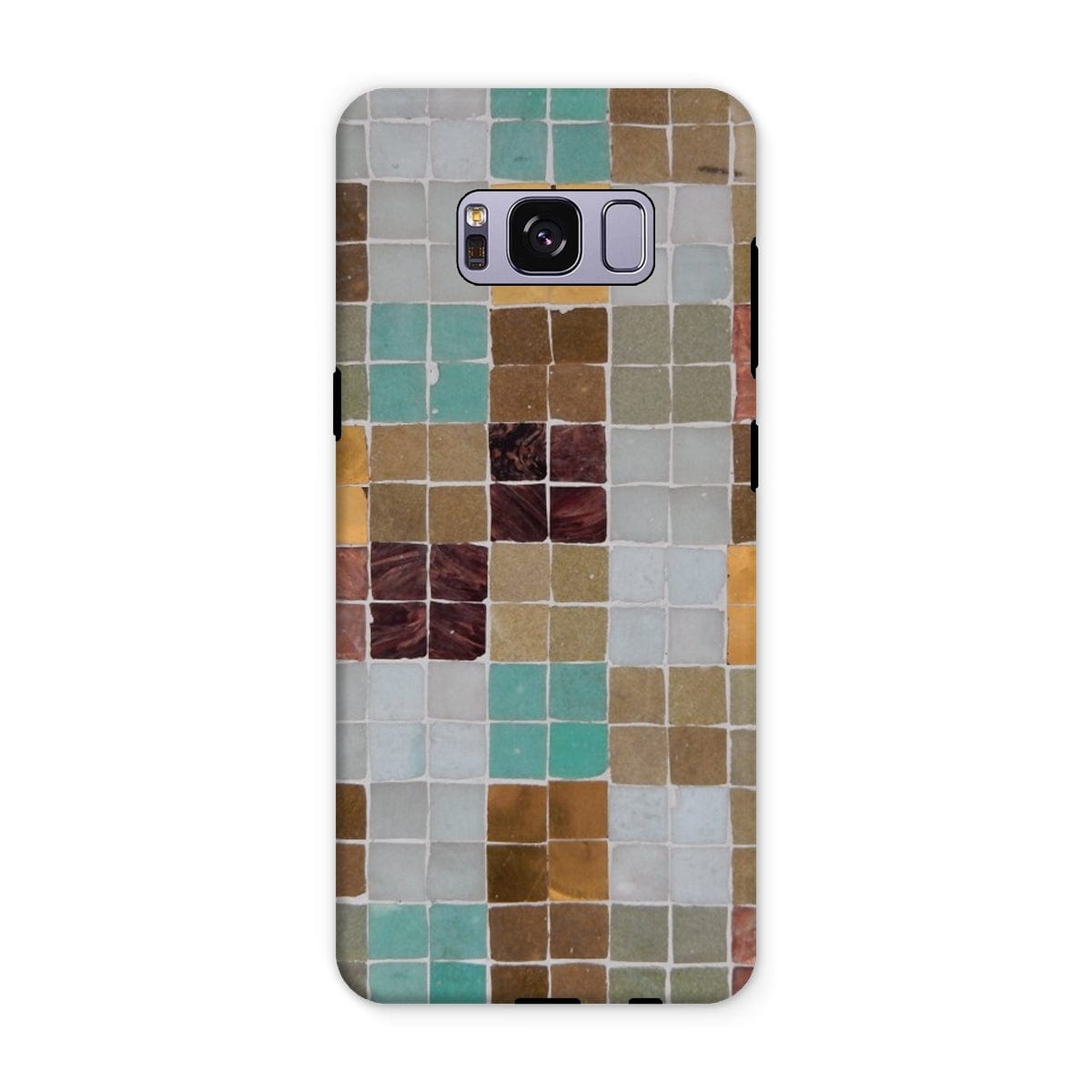 Casezest Mobile Phone Case for Samsung Galaxy S8 Plus / Gloss Soft Mosaic Tile Design