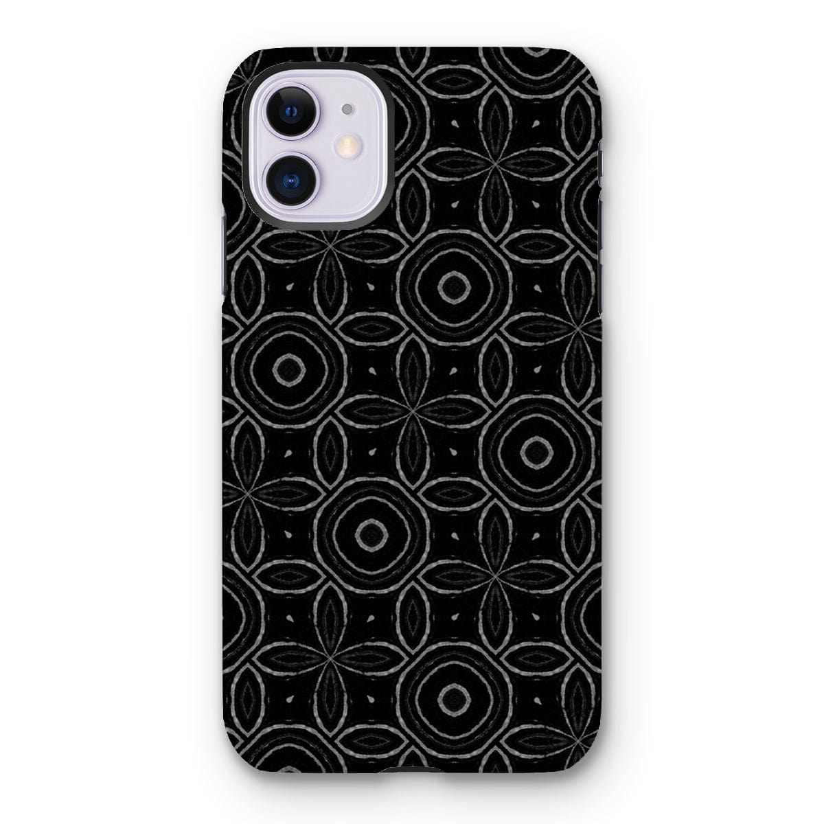 Casezest Mobile Phone Case for iPhone 11 / Matte Dark Petal Circle Design