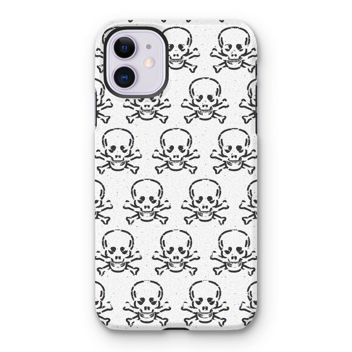 Casezest Mobile Phone Case for iPhone 11 / Matte Halftone Skull Design