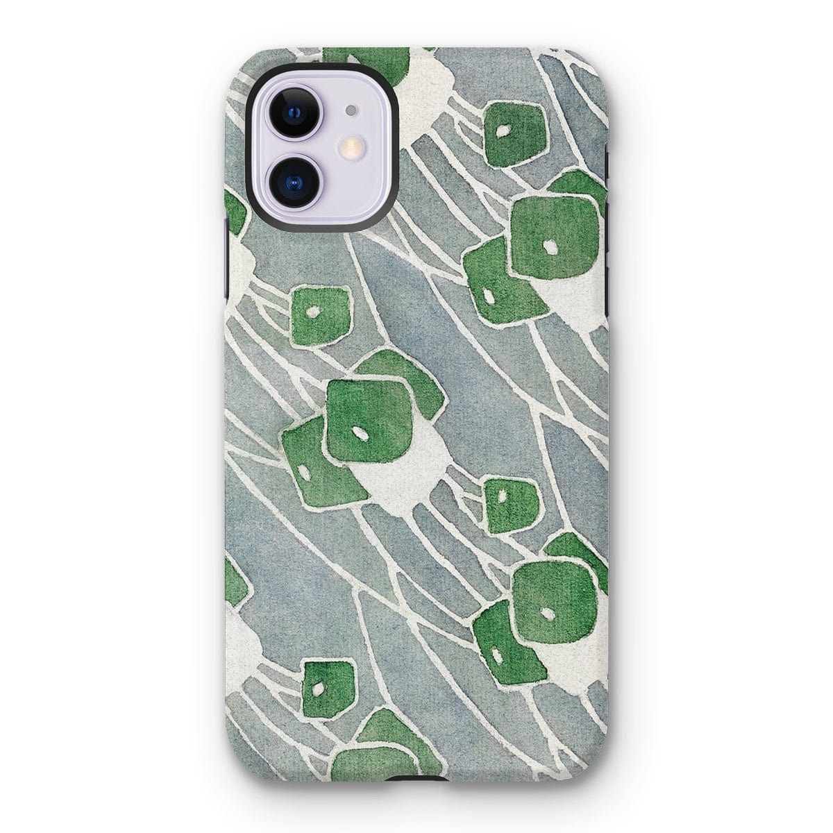 Casezest Mobile Phone Case for iPhone 11 / Matte Overbeck Green Geometric Design