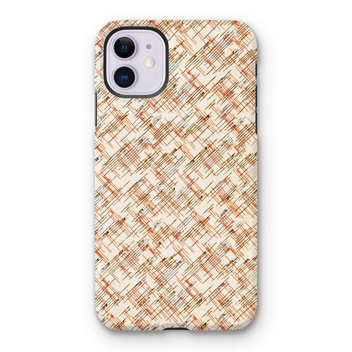 Casezest Mobile Phone Case for iPhone 11 / Matte Petri Lines Design