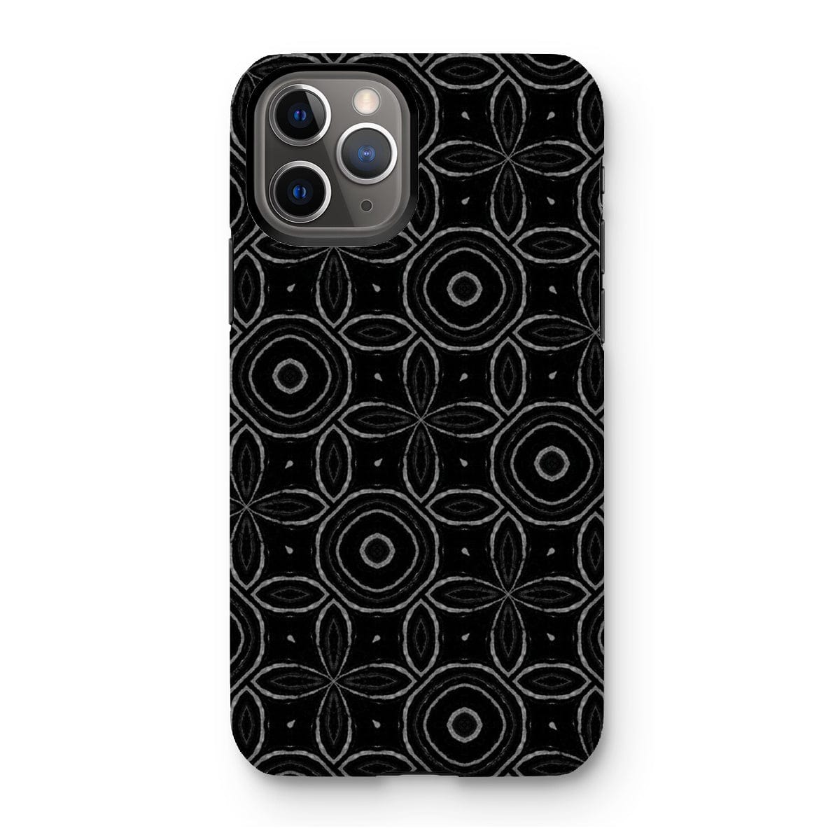 Casezest Mobile Phone Case for iPhone 11 Pro / Matte Dark Petal Circle Design