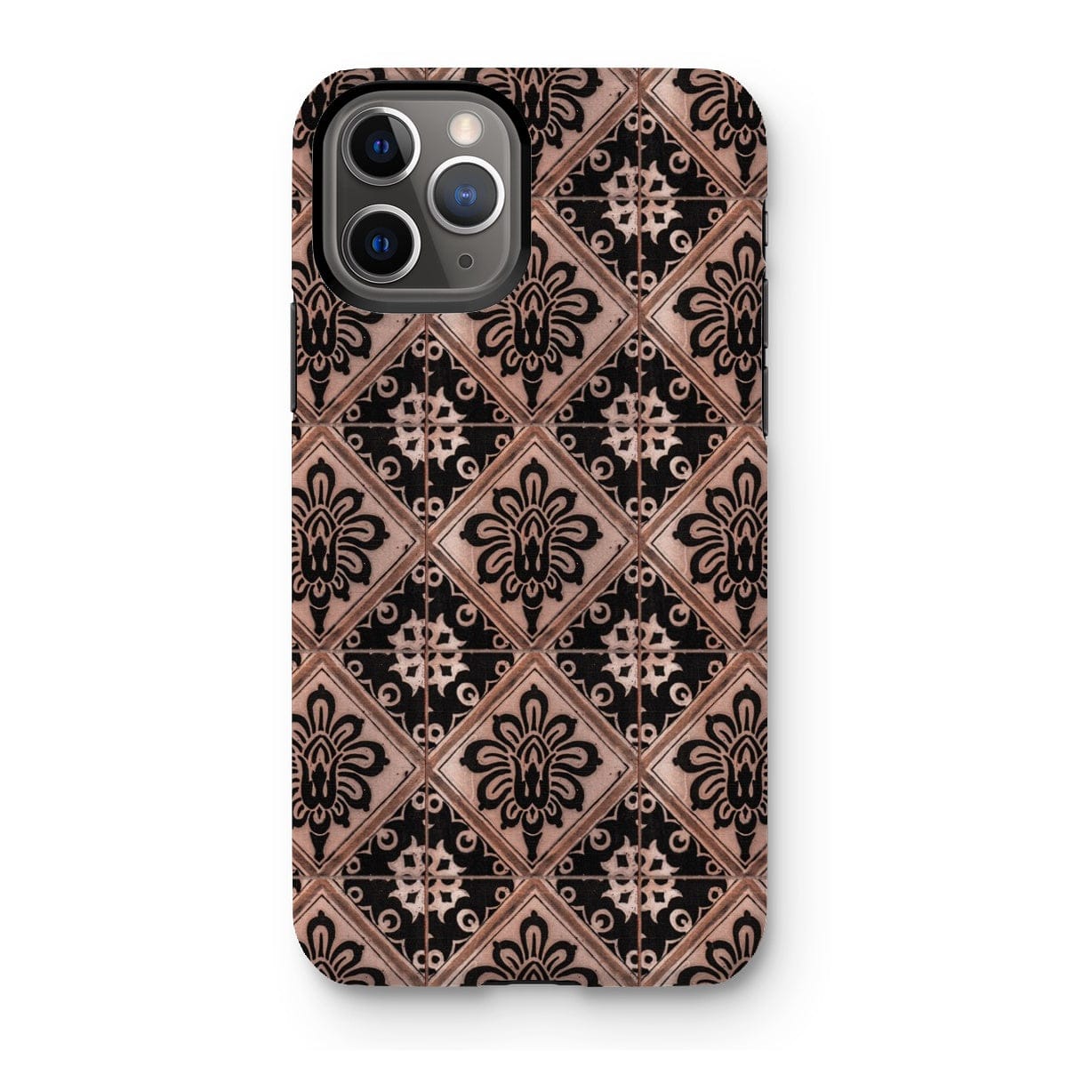 Casezest Mobile Phone Case for iPhone 11 Pro / Matte Old Diamond Flower Tile Design