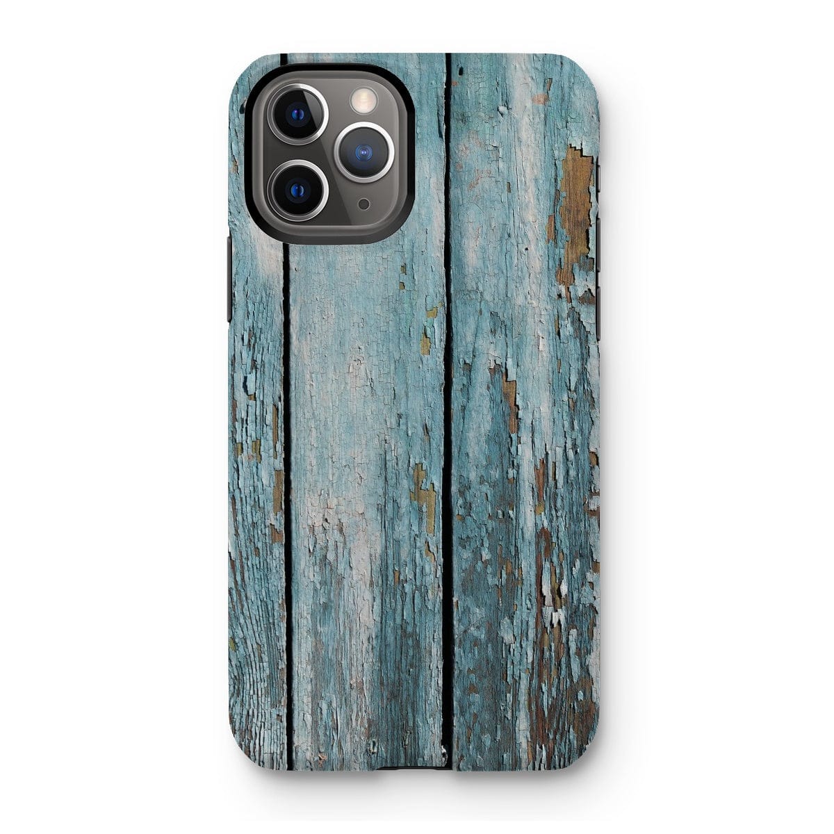 Casezest Mobile Phone Case for iPhone 11 Pro / Matte Peeling Blue Planks Design