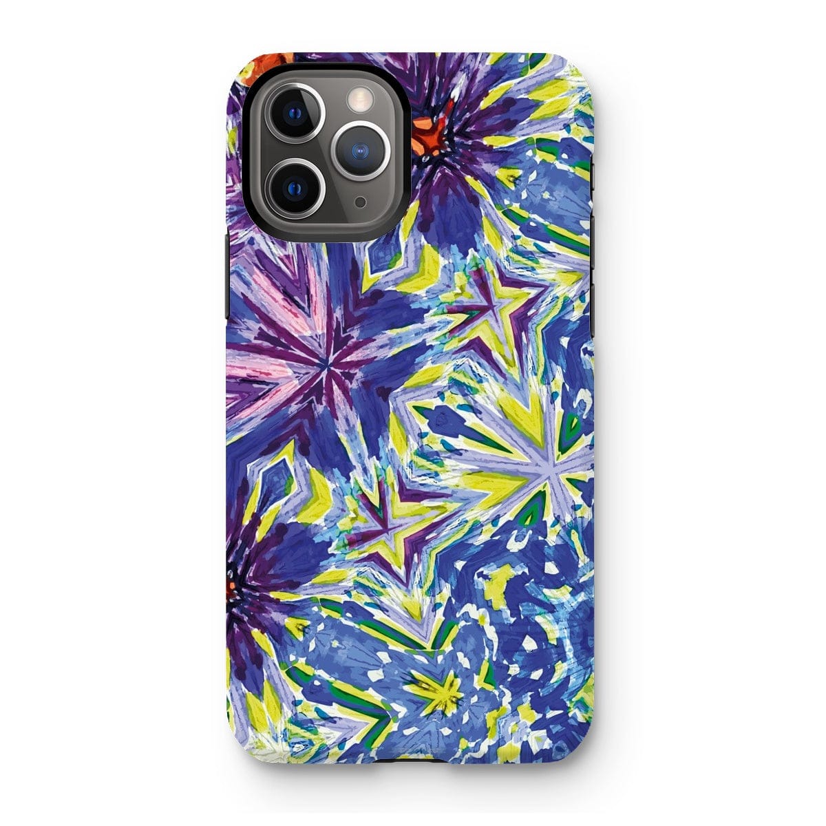 Casezest Mobile Phone Case for iPhone 11 Pro / Matte Purple Blue Flower Star Design