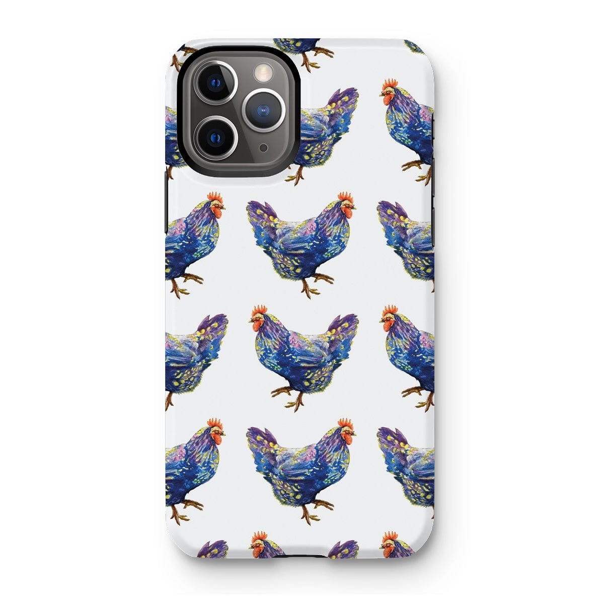 Casezest Mobile Phone Case for iPhone 11 Pro / Matte Strutting Blue Chicken Design