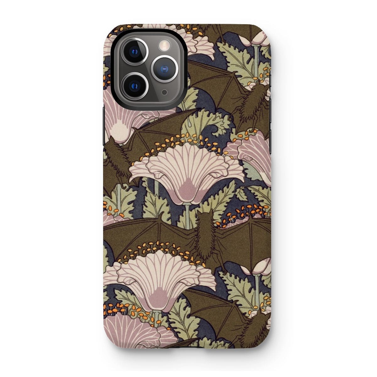 Casezest Mobile Phone Case for iPhone 11 Pro / Matte Verneuil Bats and Poppies Design