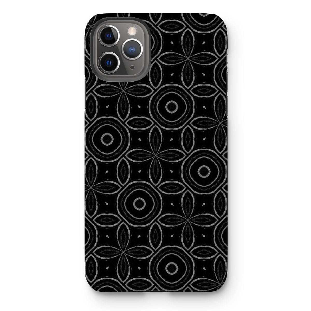 Casezest Mobile Phone Case for iPhone 11 Pro Max / Matte Dark Petal Circle Design