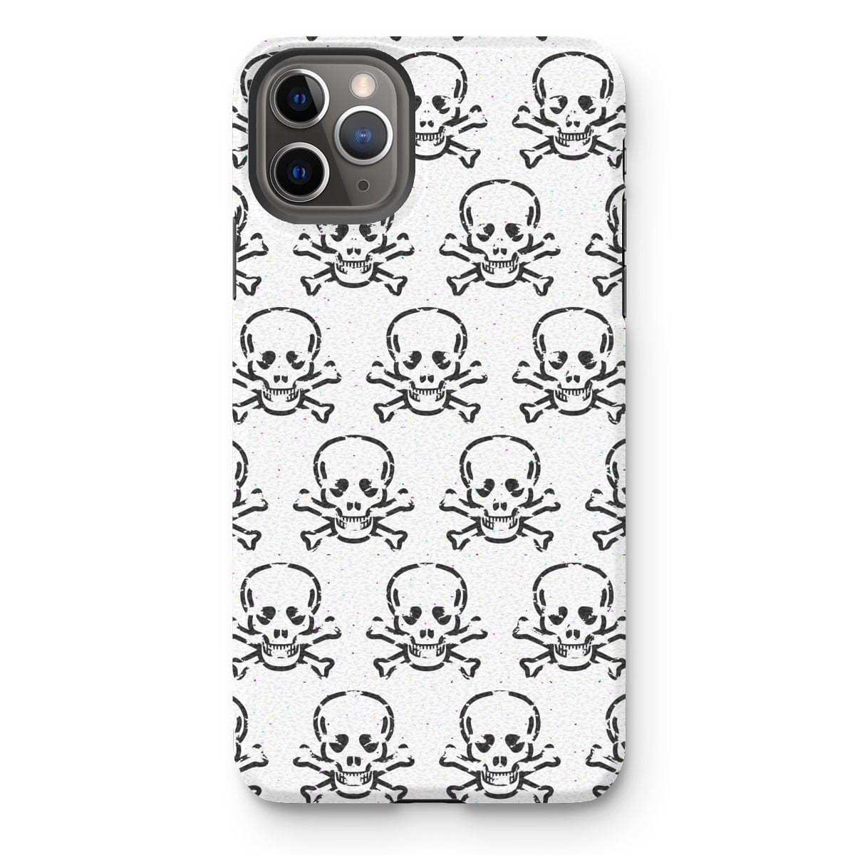 Casezest Mobile Phone Case for iPhone 11 Pro Max / Matte Halftone Skull Design