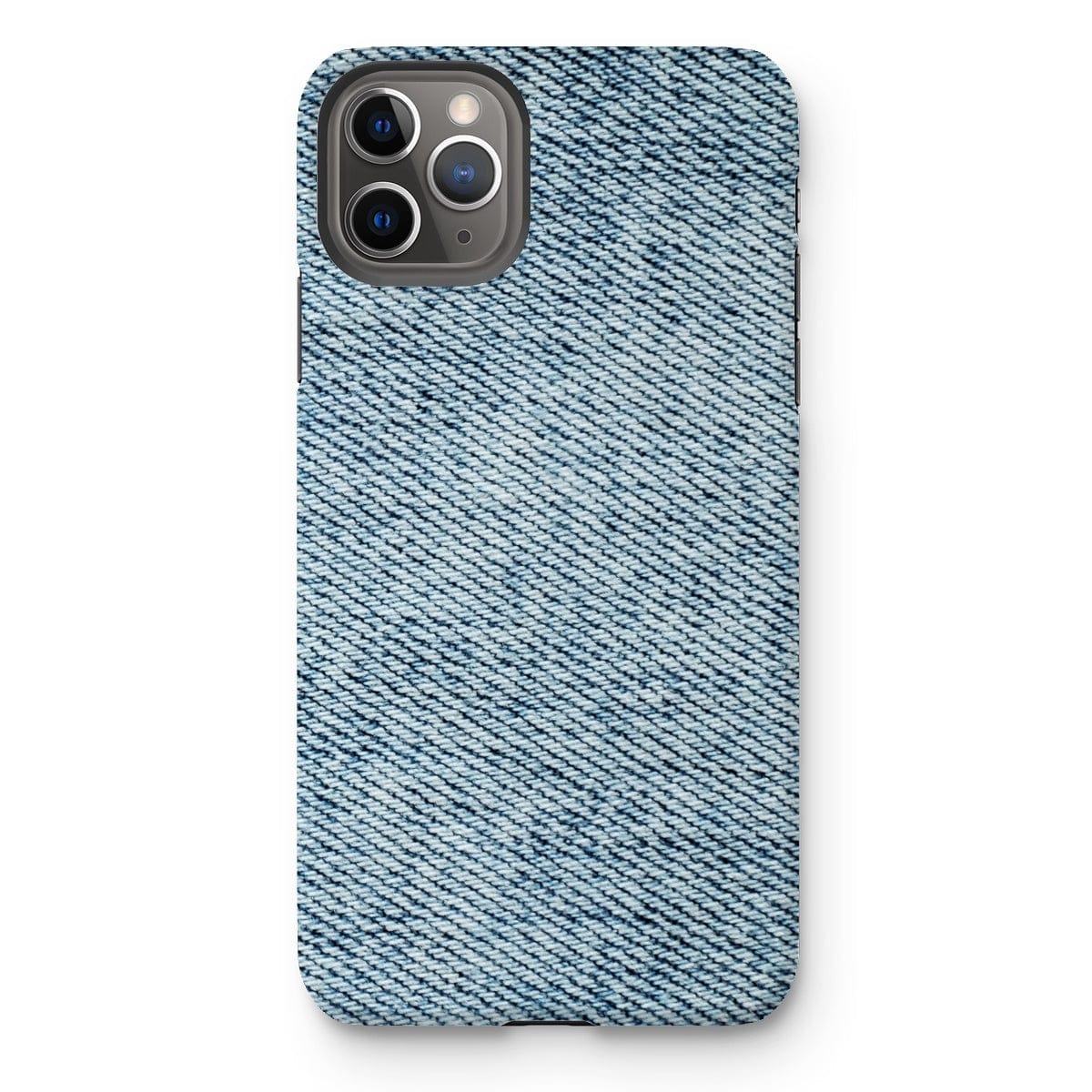 Casezest Mobile Phone Case for iPhone 11 Pro Max / Matte Light Blue Denim Design