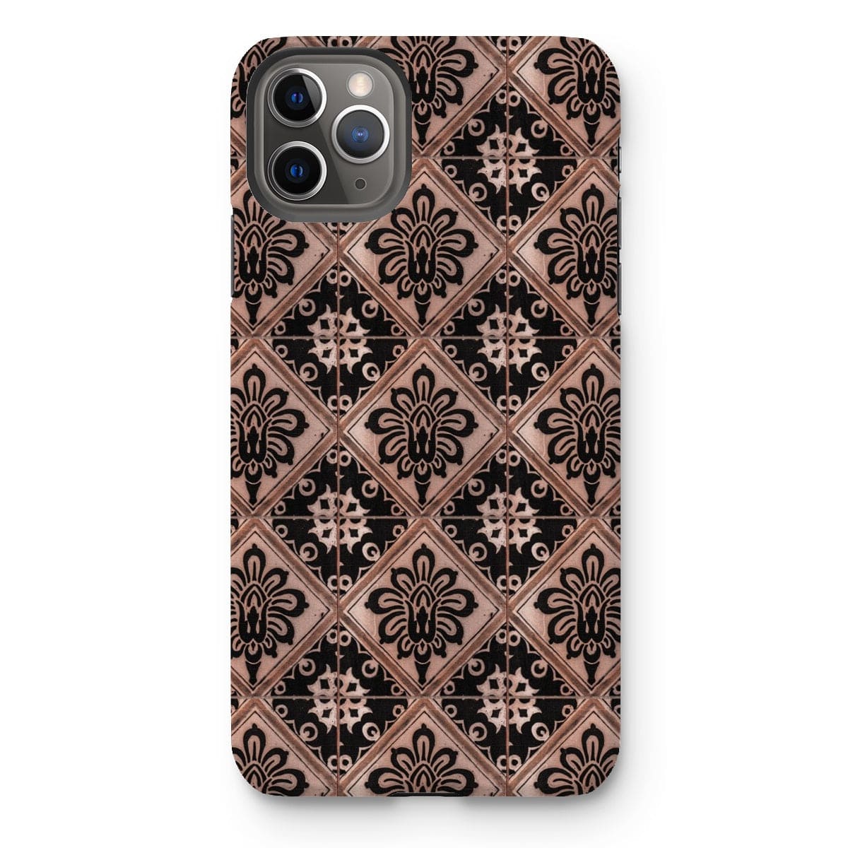 Casezest Mobile Phone Case for iPhone 11 Pro Max / Matte Old Diamond Flower Tile Design