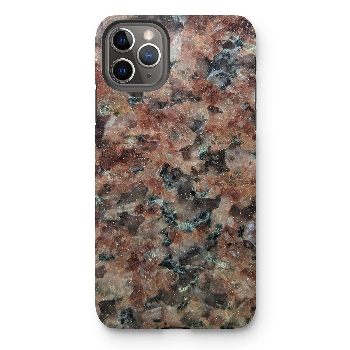 Casezest Mobile Phone Case for iPhone 11 Pro Max / Matte Pink Granite Slab Design