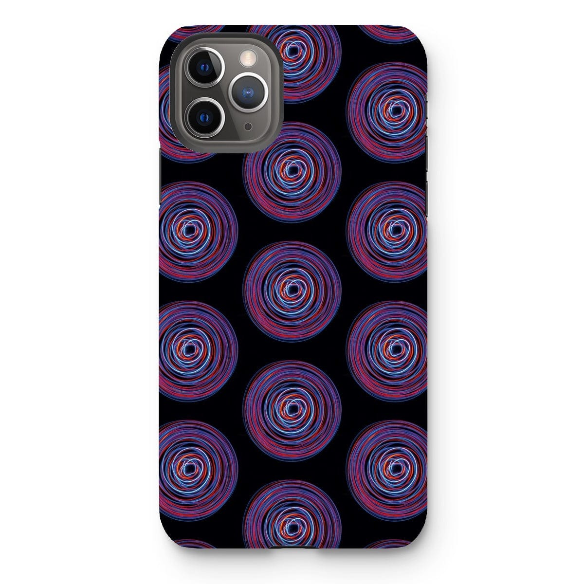 Casezest Mobile Phone Case for iPhone 11 Pro Max / Matte Purple Pink Circle Design