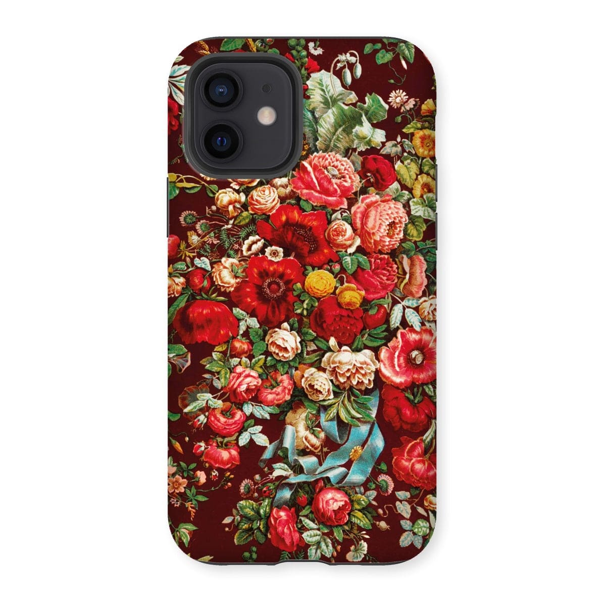 Casezest Mobile Phone Case for iPhone 12 / Matte Chintz Bouquet Design