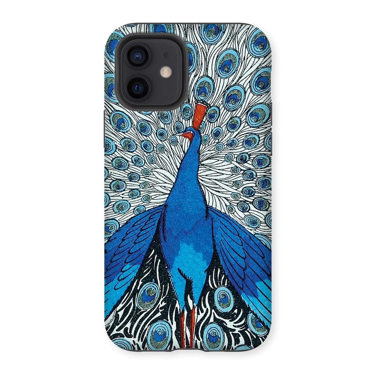 Casezest Mobile Phone Case for iPhone 12 / Matte Fancy Peacock Design