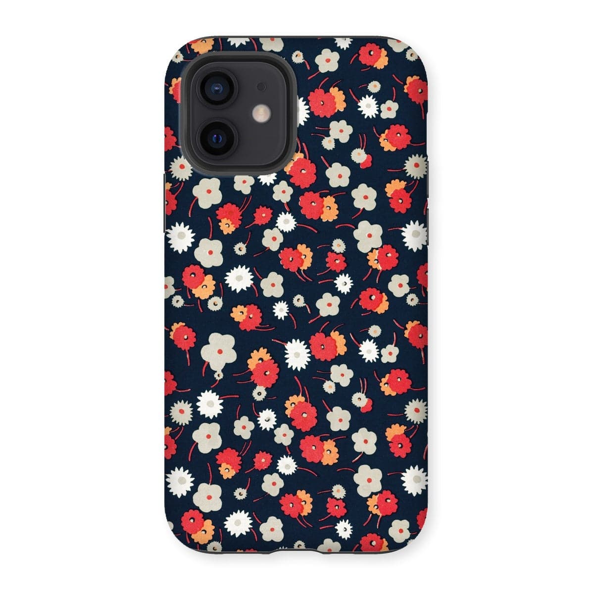 Casezest Mobile Phone Case for iPhone 12 / Matte Goy Flowers Design