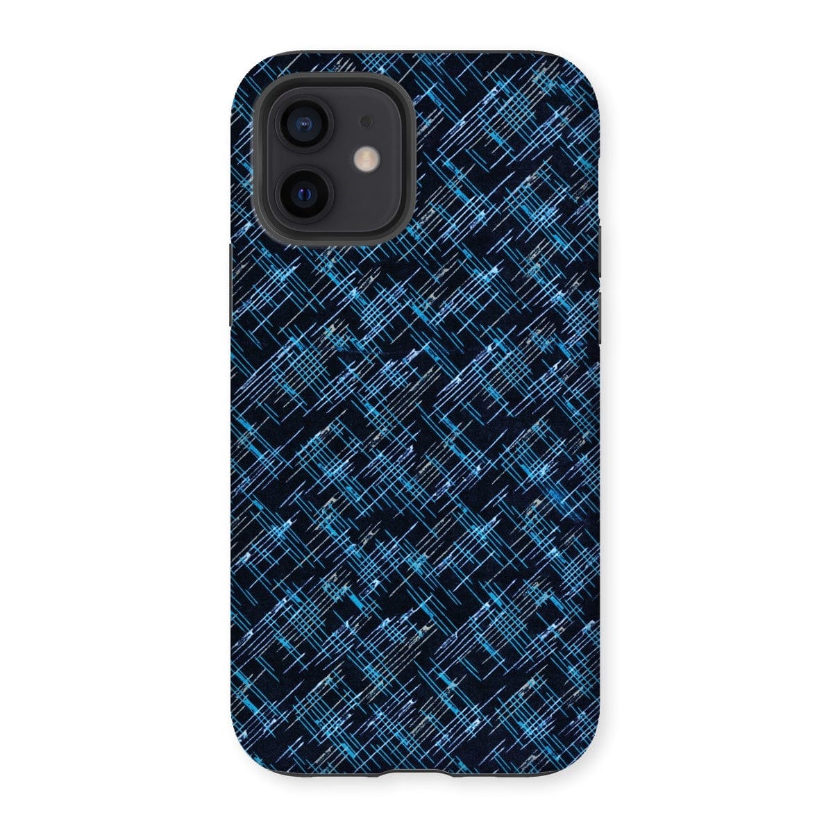 Casezest Mobile Phone Case for iPhone 12 / Matte Inverted Petri Lines Design