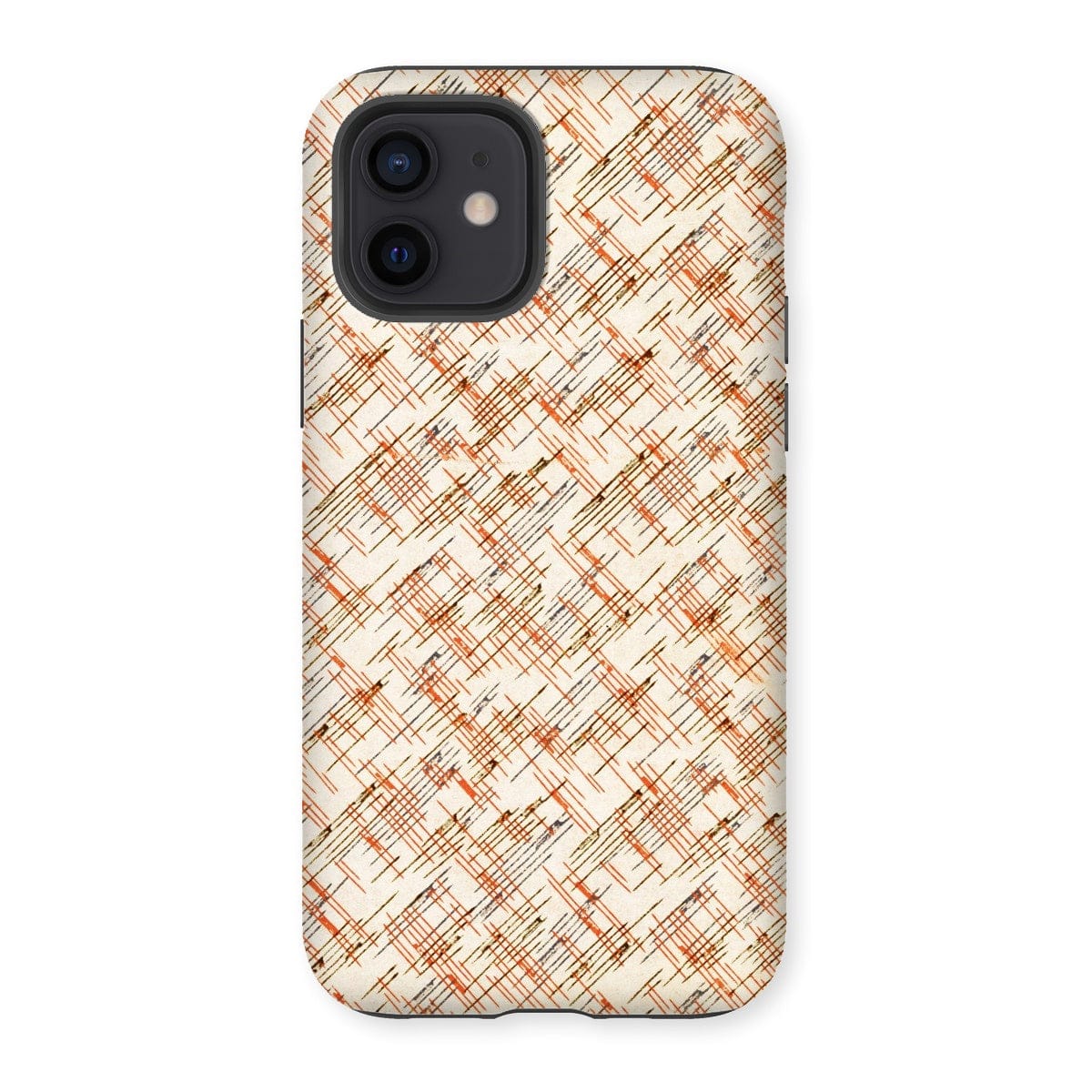 Casezest Mobile Phone Case for iPhone 12 / Matte Petri Lines Design