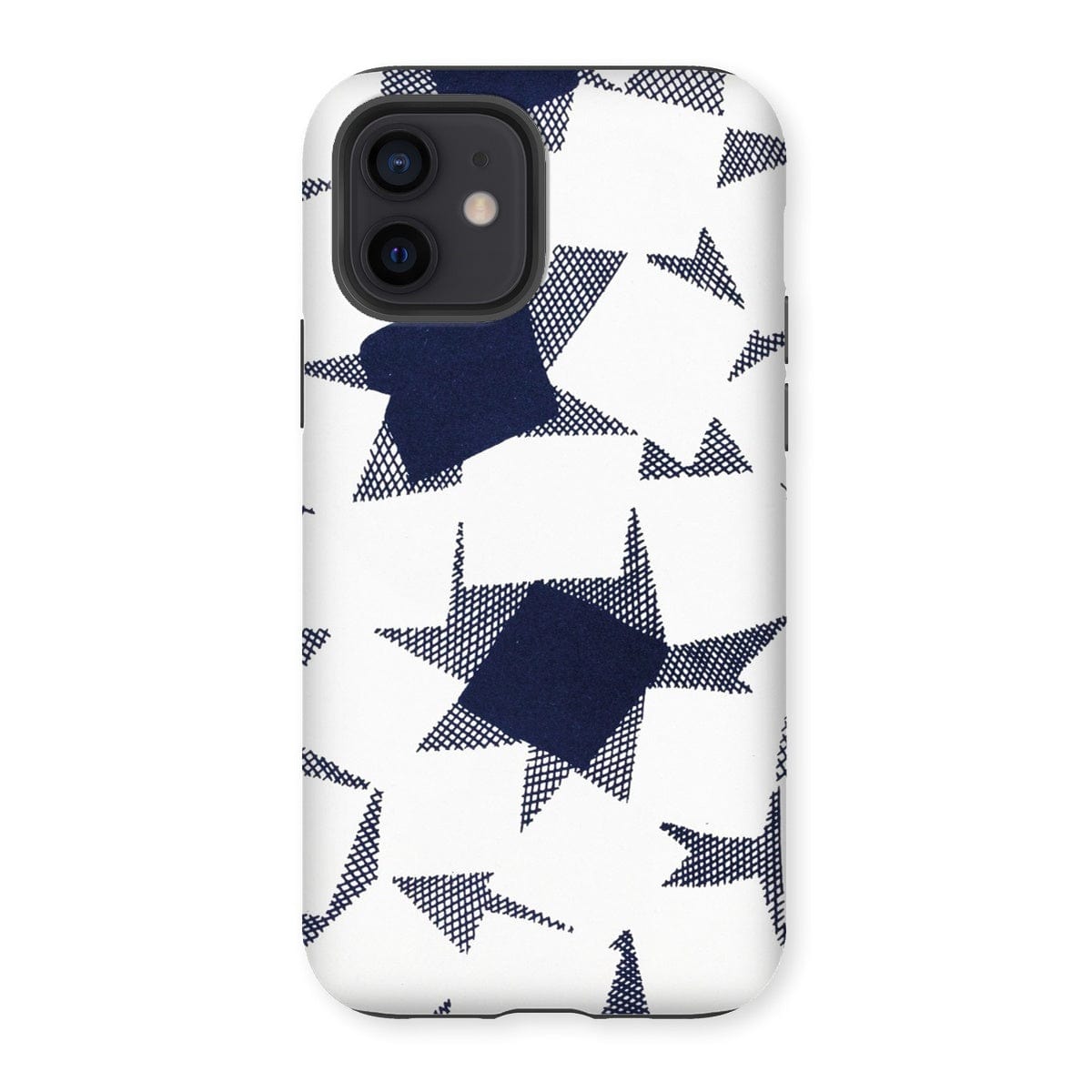 Casezest Mobile Phone Case for iPhone 12 / Matte Rouit Abstract Design