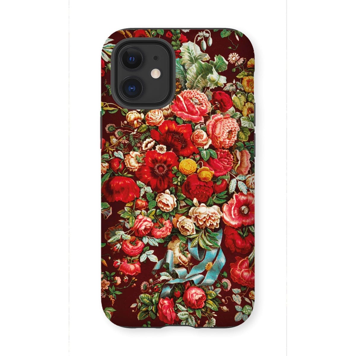 Casezest Mobile Phone Case for iPhone 12 Mini / Matte Chintz Bouquet Design